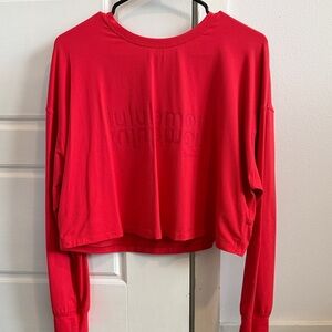 Lululemon Muscle Love long sleeve shirt in Motif Love Red